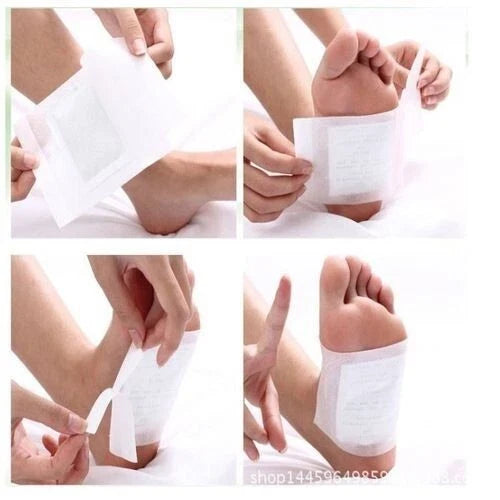 Kinoki Detox Foot Pads Patches 10-Pack with Natural Ingredients for Toxin Removal